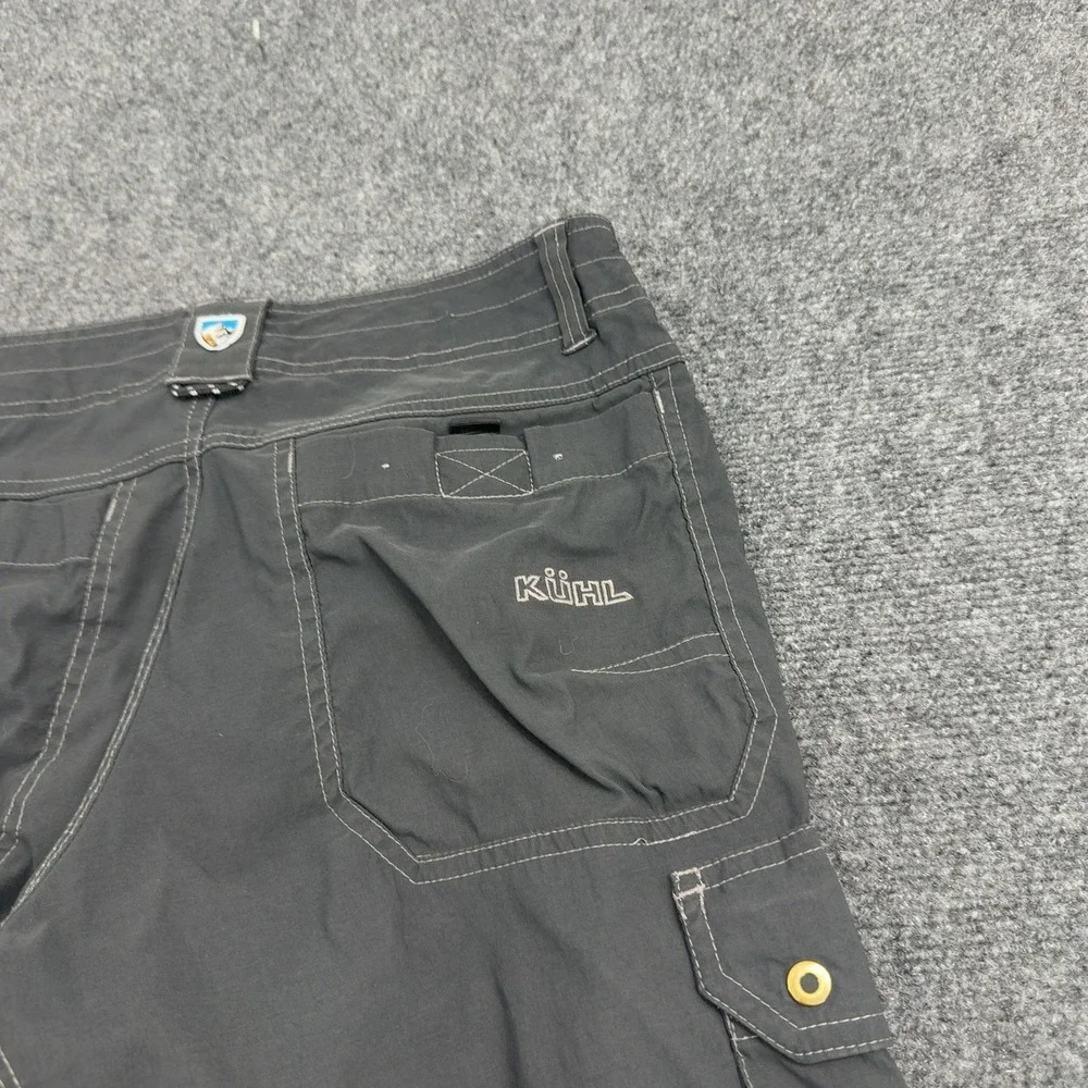 Kuhl Renegade Convertible Pants Mens 30x32 Grey Nylon Stealth Zip Off Hiking